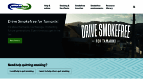 What Smokefree.org.nz website looked like in 2021 (2 years ago)