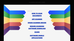 What Scamscanner.com website looked like in 2021 (2 years ago)
