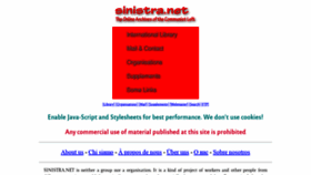 What Sinistra.net website looked like in 2021 (2 years ago)