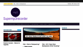 What Supermp3recorder.com website looked like in 2021 (2 years ago)