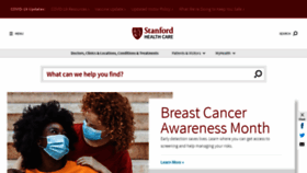 What Stanfordhospital.org website looked like in 2021 (2 years ago)
