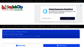What Sayjobcity.com website looked like in 2021 (2 years ago)