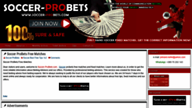What Soccer-probets.com website looked like in 2021 (2 years ago)