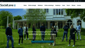 What Sociallane.nl website looked like in 2021 (2 years ago)