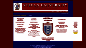 What Stefan-university.edu website looked like in 2021 (2 years ago)