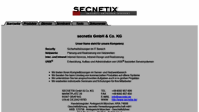 What Secnetix.de website looked like in 2021 (2 years ago)