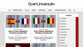What Sportuniversaltv.com website looked like in 2021 (2 years ago)