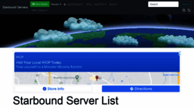 What Starbound-servers.net website looked like in 2021 (2 years ago)