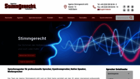 What Stimmgerecht.de website looked like in 2021 (2 years ago)