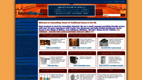 What Saunashop.com website looked like in 2021 (2 years ago)