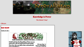 What Sondrakistan.com website looked like in 2021 (2 years ago)