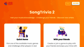 What Songtrivia2.io website looked like in 2021 (3 years ago)