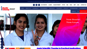 What Shooliniuniversity.com website looked like in 2021 (2 years ago)