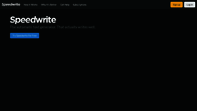 What Speedwrite.com website looked like in 2021 (2 years ago)