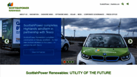 What Scottishpowerrenewables.com website looked like in 2021 (2 years ago)