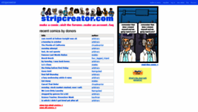 What Stripcreator.com website looked like in 2021 (2 years ago)