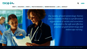 What Sgna.org website looked like in 2021 (2 years ago)
