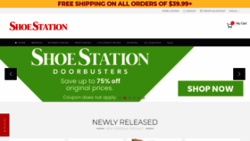 What Shoestation.com website looked like in 2021 (2 years ago)