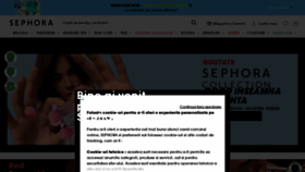 What Sephora.ro website looked like in 2021 (3 years ago)