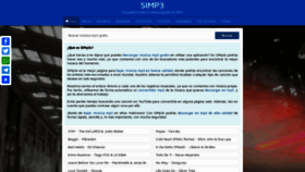 What Simp3s.net website looked like in 2021 (3 years ago)