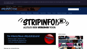 What Stripinfo.be website looked like in 2021 (3 years ago)