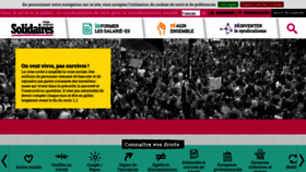 What Solidaires.org website looked like in 2021 (2 years ago)