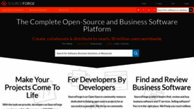 What Sourceforge.com website looked like in 2021 (2 years ago)