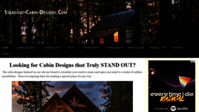 What Standout-cabin-designs.com website looked like in 2021 (2 years ago)