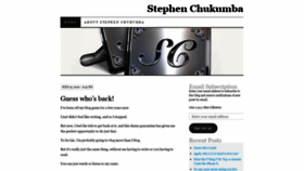 What Stephenchukumba.com website looked like in 2021 (2 years ago)