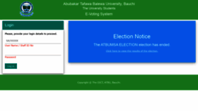 What Sugvote.atbu.edu.ng website looked like in 2021 (2 years ago)