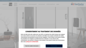 What Sanswiss.fr website looked like in 2021 (2 years ago)