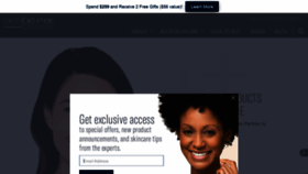 What Skinbetter.com website looked like in 2021 (2 years ago)