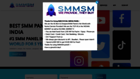 What Smmsocialmedia.in website looked like in 2021 (4 years ago)