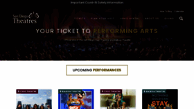 What Sandiegotheatres.org website looked like in 2021 (2 years ago)