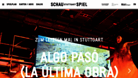 What Schauspiel-stuttgart.de website looked like in 2021 (2 years ago)
