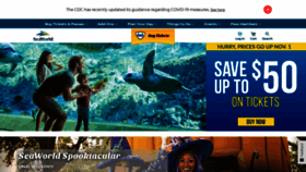 What Seaworldorlando.com website looked like in 2021 (2 years ago)