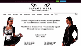 What Savage-wear.com website looked like in 2021 (2 years ago)