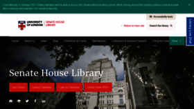 What Senatehouselibrary.ac.uk website looked like in 2021 (2 years ago)