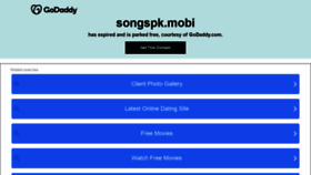 What Songspk.mobi website looked like in 2021 (2 years ago)
