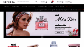 What Sephora.com.tr website looked like in 2021 (2 years ago)
