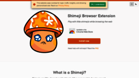 What Shimejis.xyz website looked like in 2021 (2 years ago)