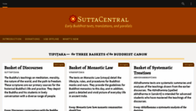 What Suttacentral.net website looked like in 2021 (2 years ago)