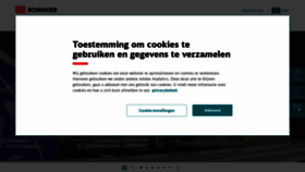 What Schenker.nl website looked like in 2021 (2 years ago)