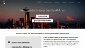 What Seattle-al-anon.org website looked like in 2021 (2 years ago)