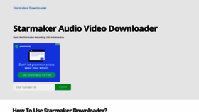 What Starmakerdownloader.com website looked like in 2021 (2 years ago)