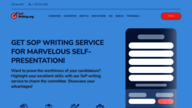 What Sopwriting.org website looked like in 2021 (2 years ago)