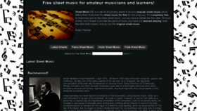 What Sheetmusic.cc website looked like in 2021 (2 years ago)