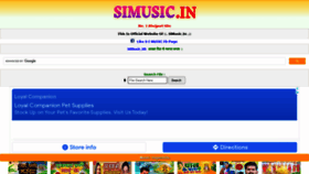 What Simusic.in website looked like in 2021 (2 years ago)