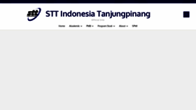 What Sttindonesia.ac.id website looked like in 2021 (2 years ago)