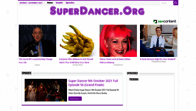 What Superdancer.org website looked like in 2021 (2 years ago)